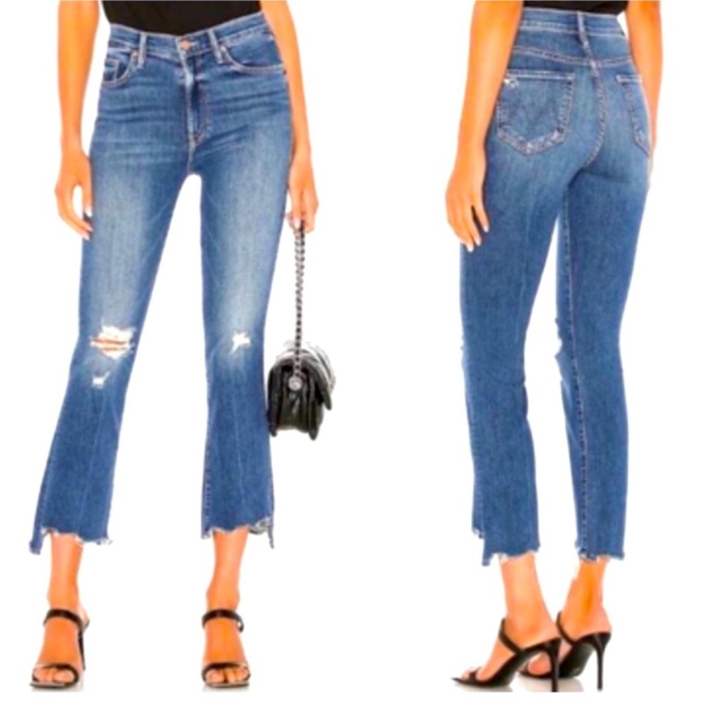 Mother The Insider Crop Step Chew Sz 26 Dancing on Coals Distressed